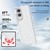 Samsung Galaxy S25 Edge 5G Terminator Style Shockproof Phone Case - White