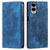 Samsung Galaxy S25 Edge 5G Totem Embossed Magnetic Leather Phone Case - Blue