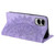 Samsung Galaxy S25 Edge 5G Totem Embossed Magnetic Leather Phone Case - Purple
