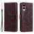 Samsung Galaxy S25 Edge 5G Totem Flower Embossed Leather Phone Case with Lanyard - Brown