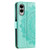 Samsung Galaxy S25 Edge 5G Totem Flower Embossed Leather Phone Case with Lanyard - Green