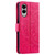 Samsung Galaxy S25 Edge 5G Totem Flower Embossed Leather Phone Case with Lanyard - Red