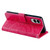 Samsung Galaxy S25 Edge 5G Totem Flower Embossed Leather Phone Case with Lanyard - Red
