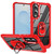 Samsung Galaxy S25 Edge 5G TPU + PC Lens Protection Phone Case with Ring Holder - Red