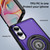 Samsung Galaxy S25 Edge 5G TPU Hybrid PC Magnetic Holder Phone Case - Dark Purple