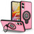 Samsung Galaxy S25 Edge 5G TPU Hybrid PC Magnetic Holder Phone Case - Pink