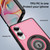 Samsung Galaxy S25 Edge 5G TPU Hybrid PC Magnetic Holder Phone Case - Pink