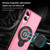 Samsung Galaxy S25 Edge 5G TPU Hybrid PC Magnetic Holder Phone Case - Pink