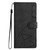 Samsung Galaxy S25 Edge 5G Triangles Embossed Leather Phone Case - Black
