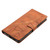 Samsung Galaxy S25 Edge 5G Triangles Embossed Leather Phone Case - Brown