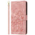 Samsung Galaxy S25 Edge 5G Tulips Embossed Leather Phone Case with Lanyard - Pink