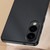 Samsung Galaxy S25 Edge 5G Ultra-thin Plain Skin Leather Phone Case - Black