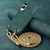 Samsung Galaxy S25 Edge 5G Vintage Leather PC Back Cover Phone Case with Crossbody Strap - Green