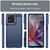 Moto G 2025 Carbon Fiber Brushed Texture TPU Phone Case - Blue