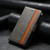 Moto G 2025 CaseNeo Splicing Dual Magnetic Buckle Leather Phone Case - Gray