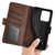 Moto G 2025 Dual-side Magnetic Buckle Horizontal Flip Leather Phone Case - Brown