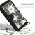 Moto G 2025 Floral Pattern Leather Phone Case with Lanyard - Black