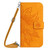 Moto G 2025 HT04 Skin Feel Sun Flower Embossed Flip Leather Phone Case with Lanyard - Yellow