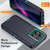 Moto G 2025 Life Water Resistant Rugged PC + Silicone Phone Case - Dark Blue + Light Blue