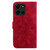 Moto G 2025 Lily Embossed Leather Phone Case - Red