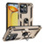 Moto G 2025 Shockproof TPU + PC Phone Case with Holder - Gold