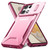 Moto G 2025 Sliding Camshield Phone Case - Pink + Rose Red