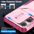 Moto G 2025 Sliding Camshield Phone Case - Pink + Rose Red