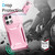 Moto G 2025 Sliding Camshield Phone Case - Pink + Rose Red