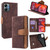 Moto G Power 2025 Color Stitching Skin Feel Leather RFID Blocking Phone Case - Brown Moto G Power 2025 Color Stitching Skin Feel Leather RFID Blocking Phone Case - Brown