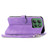 Moto G Power 2025 Embossed Flower Zipper Leather Phone Case - Purple