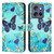 Moto G Stylus 2025 Colored Drawing Pattern Plain Weave Leather Phone Case - Caring Butterfly