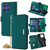Moto G Stylus 2025 Crossbody Chain Leather Phone Case - Green