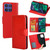 Moto G Stylus 2025 Crystal Texture Leather Phone Case - Red