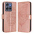 Moto G Stylus 2025 Embossed Butterfly Leather Phone Case - Rose Gold