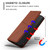 Moto G Stylus 2025 Global Strong Magnetic Frosted Flip Leather Phone Case - Coffee Color