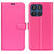 Moto G Stylus 2025 Litchi Texture Horizontal Flip Leather Phone Case with Holder - Rose red