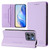 Moto G Stylus 2025 RC01 Dual-Folded Magnetic Suction RFID Leather Phone Case - Light Purple