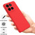 Moto G Stylus 2025 Solid Color Liquid Silicone Dropproof Full Coverage Phone Case - Red