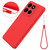 Moto G Stylus 2025 Solid Color Liquid Silicone Dropproof Full Coverage Phone Case - Red