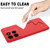 Moto G Stylus 2025 Solid Color Liquid Silicone Dropproof Full Coverage Phone Case - Red