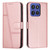 Moto G Stylus 2025 Stitching Calf Texture Buckle Leather Phone Case - Rose Gold