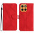 Moto G Stylus 2025 Stitching Embossed Leather Phone Case - Red Moto G Stylus 2025 Stitching Embossed Leather Phone Case - Red
