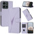 Moto G Stylus 2025 Triangle Pattern Buckle Clasp Leather Phone Case - Light Purple