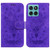 Motorola Edge 2025 Butterfly Rose Embossed Leather Phone Case - Purple