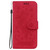 Motorola Edge 2025 Butterfly Rose Embossed Leather Phone Case - Red