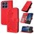 Motorola Edge 2025 Datura Flower Embossed Flip Leather Phone Case - Red
