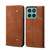 Motorola Edge 2025 Denim Texture Flip Leather Phone Case - Brown Motorola Edge 2025 Denim Texture Flip Leather Phone Case - Brown