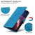 Motorola Edge 2025 Embossed Butterfly Flowers Leather Phone Case - Blue