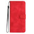 Motorola Edge 2025 Heart Pattern Skin Feel Leather Phone Case - Red