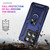 Motorola Edge 2025 Shockproof TPU + PC Phone Case with Holder - Blue